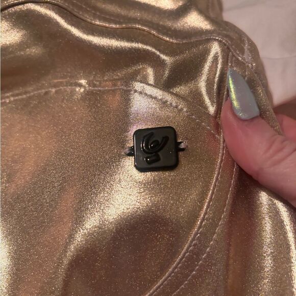 Freddy brand Shiny Gold Metallic Pants - Picture 4 of 5